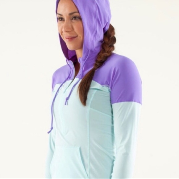 Lululemon Athletica Purple and Light Blue Hoodie - Picture 13 of 13